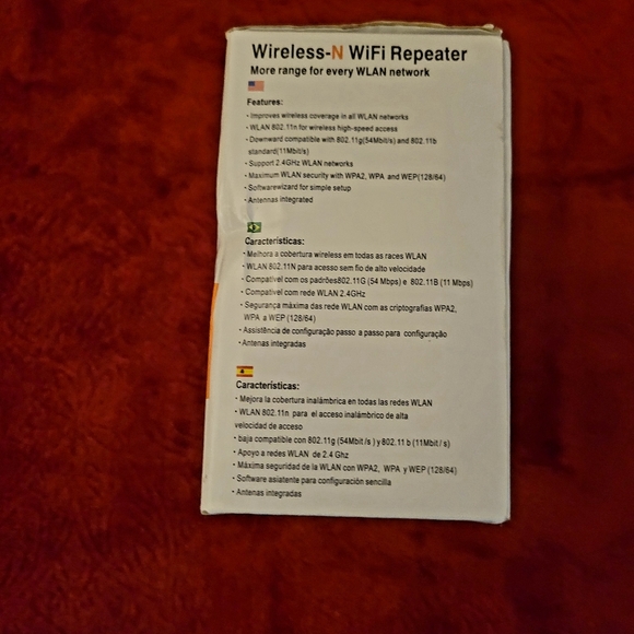 🔥🔥2XHP🔥🔥9-2-23🔥🔥9-29-23🔥🔥NWOT WIRELESS-N WIFI REPEATER WHITE - Picture 3 of 4